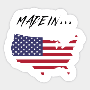 Made in America Sticker